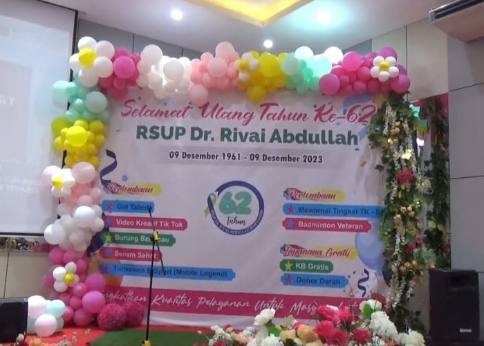 RSUP Dr Rivai Abdullah Banyuasin Rayakan HUT Ke-62, Tingkatkan Kualitas Pelayanan untuk Masyarakat Sehat