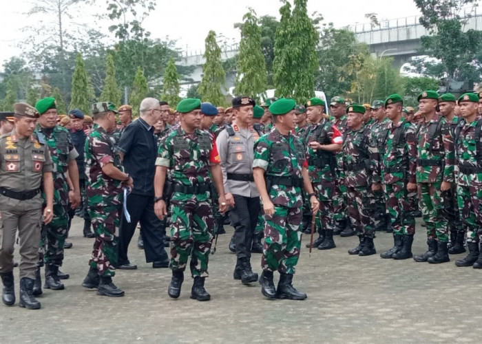 Pangdam II Sriwijaya Cek Kesiapan Pasukan Pengamanan Kedatangan Presiden Jokowi di Sumatera Selatan