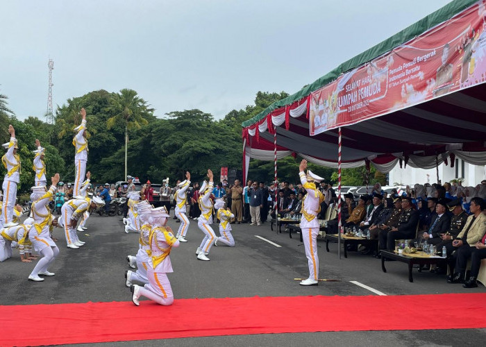 Upacara Peringatan Hari Sumpah Pemuda di Kabupaten OKU Di Meriahkan Dengan Penampilan PKS Dan Seni Wushu Anak 