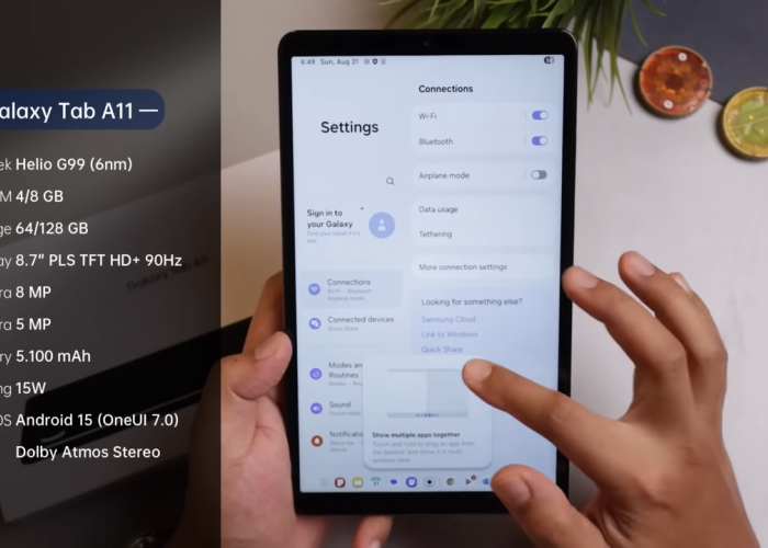 Galaxy Tab A11 Dukung Fitur Split Screen, Multitasking Jadi Lebih Mudah dan Efisien