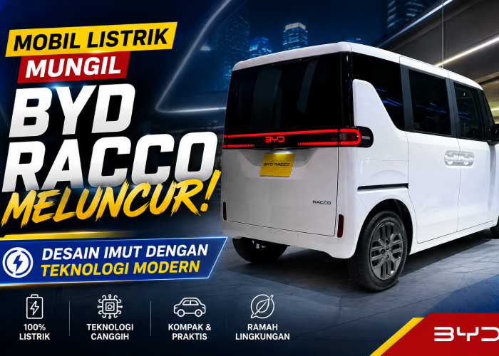 Mobil Listrik Mungil BYD Racco Meluncur, Desain Imut dengan Teknologi Modern 