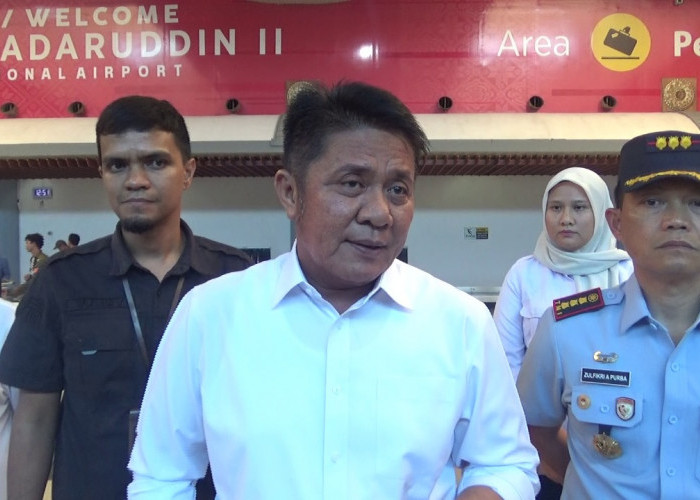 Bandara SMB II Kembali Internasional, Gubernur Herman Deru Lakukan Inspeksi Kesiapan