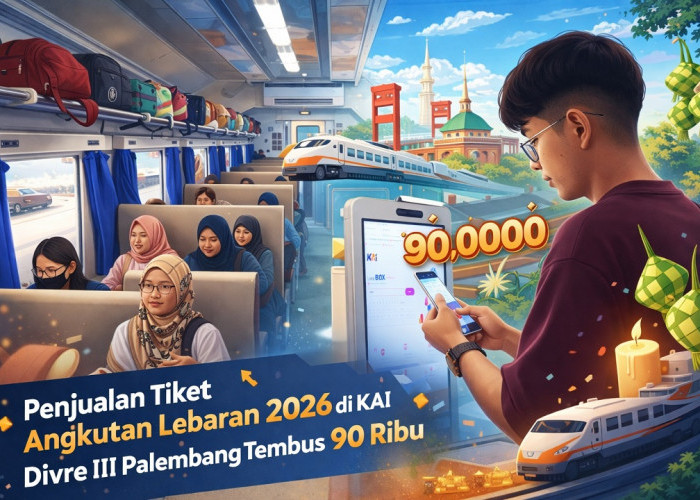 Penjualan Tiket Lebaran 2026 Tembus 90 Ribu, KAI Divre III Palembang Imbau Penumpang Patuhi Aturan Bagasi