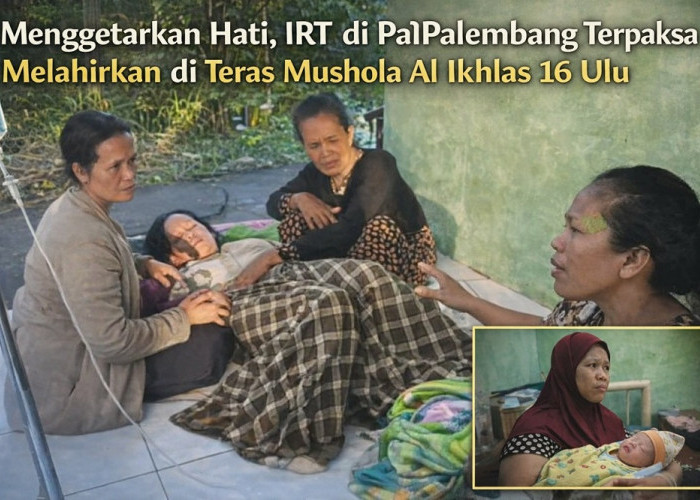 Viral di Medsos, IRT di Palembang Melahirkan di Teras Mushola Al Ikhlas