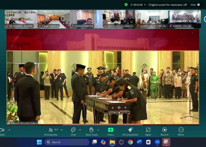 Resmi Dilantik! Begini Langkah Kemenkumham Sumsel Menjalankan Arahan Menteri Hukum