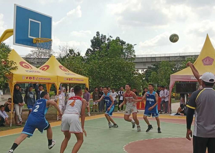 SMA Negeri 1 Muara Enim Libas Habis SMK Negeri 2 Palembang pada Laga 3x3 Basketball Piala Pangdam II Sriwijaya