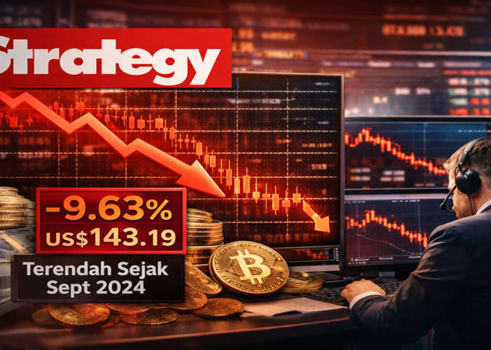 Gelombang Merah Kripto Mengguncang: Saham Strategy & BitMine Anjlok Hampir 10%