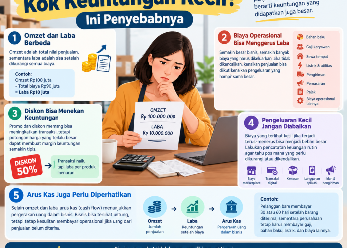 Omzet Ratusan Juta, Kok Keuntungan Kecil? Ini Penyebabnya