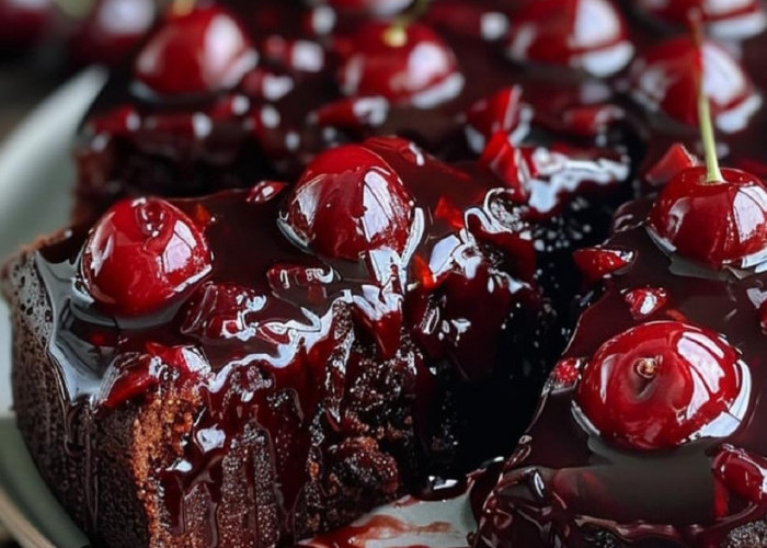 Pecinta Cherry Wajib Coba! Black Forest Cherry Cake dengan Sentuhan Modern yang Menggugah Selera