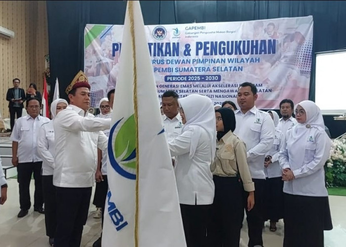 Pelantikan DPW GAPEMBI Sumsel 2025-2030 Dukung Program MBG