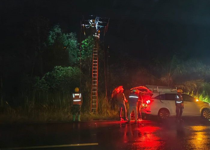 PLN Gerak Cepat Pulihkan Jaringan Terdampak Badai di Lempuing Jaya, Pasokan Listrik Kembali Normal
