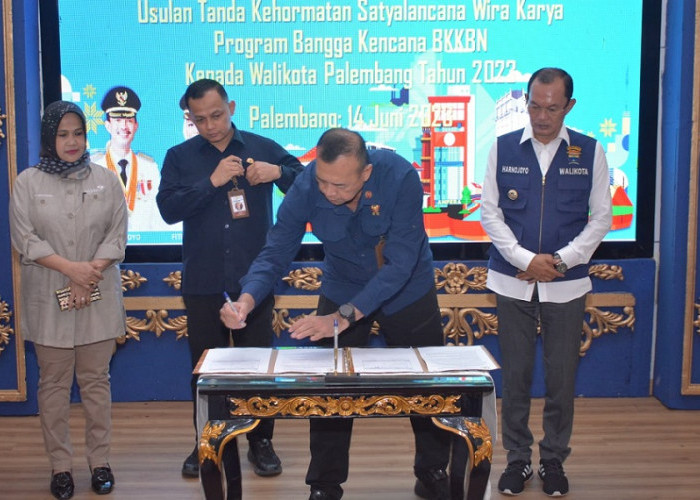 Verifikasi Satyalancana Wira Karya, Walikota Palembang Sambut Tim Setmilpres