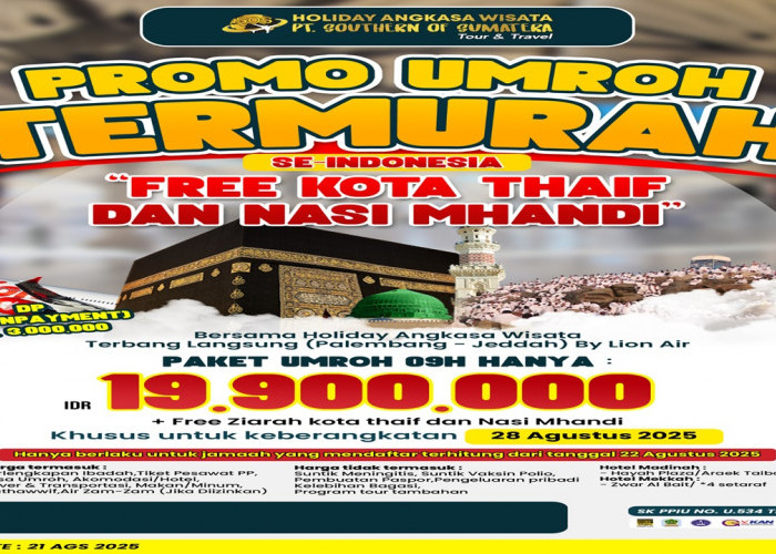 Holiday Angkasa Wisata Hadirkan Promo Umrah Termurah  plus Kereta Cepat dan Gratis Wisata ke Thaif