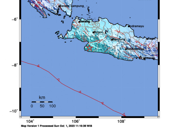 Gempa Bumi Guncang Sukabumi dengan Kekuatan 5,4 Magnitudo