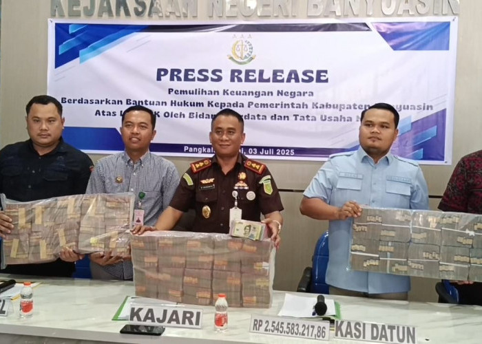 Kejari Banyuasin Pulihkan Keuangan Negara Rp2,5 Miliar Lebih dari Temuan BPK