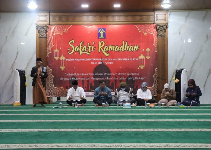 Safari Ramadan Pertama oleh Kemenkumham Sumsel di Rutan Palembang