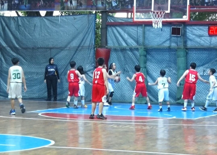 Anak-anak Palembang Adu Skill dalam Event Kids Basketball League 2024 di GOR Canton Park Arena
