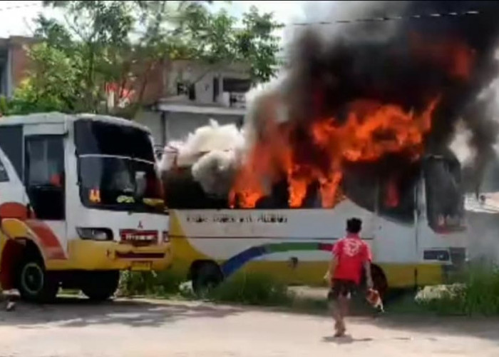 Bus Pengangkut Mahasiswa Unsri Terbakar, Tenyata Ini Penyebabnya.