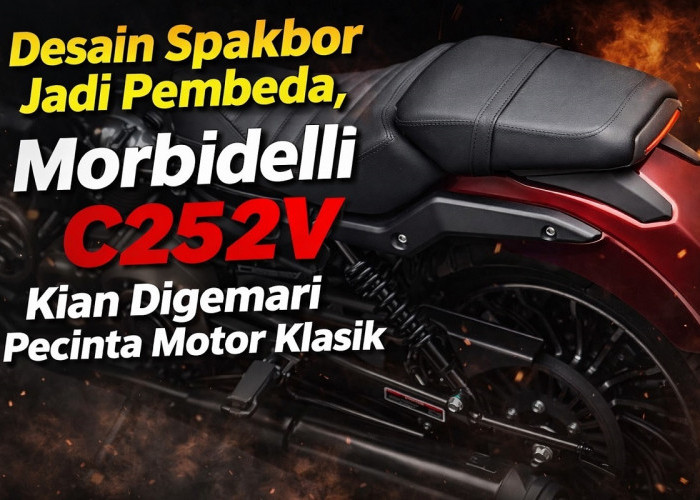 Desain Spakbor Jadi Pembeda, Morbidelli C252V Kian Digemari Pecinta Motor Klasik