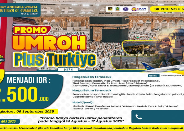 Holiday Angkasa Wisata Tawarkan Promo Kemerdekaan Spesial Umroh + Turki September 2025