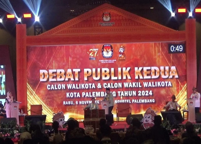 Debat Publik Cawawako Palembang, Baharuddin Tampil Percaya Diri