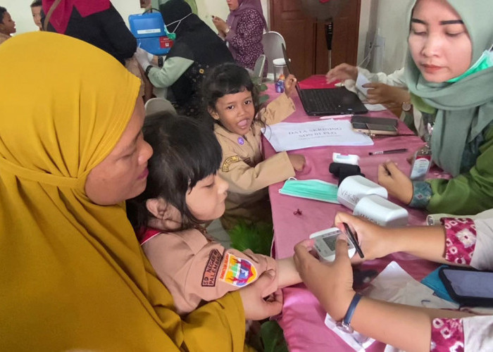 Puskesmas Sei Baung Laksanakan Layanan Cek Kesehatan Gratis 532 Pelajar SD Negeri 1 Palembang