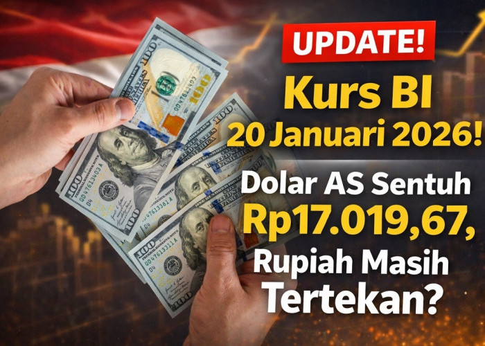 UPDATE Kurs BI 20 Januari 2026! Dolar AS Sentuh Rp17.019,67, Rupiah Masih Tertekan?