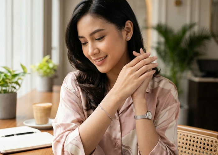 Gelang Emas Putih Rantai Mini, Sentuhan Lembut untuk Gaya Feminin