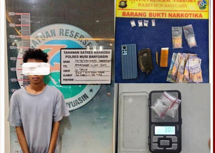 Baru Sepekan Menjabat, Kasat Narkoba Polres Muba Tangkap Lima Pengedar