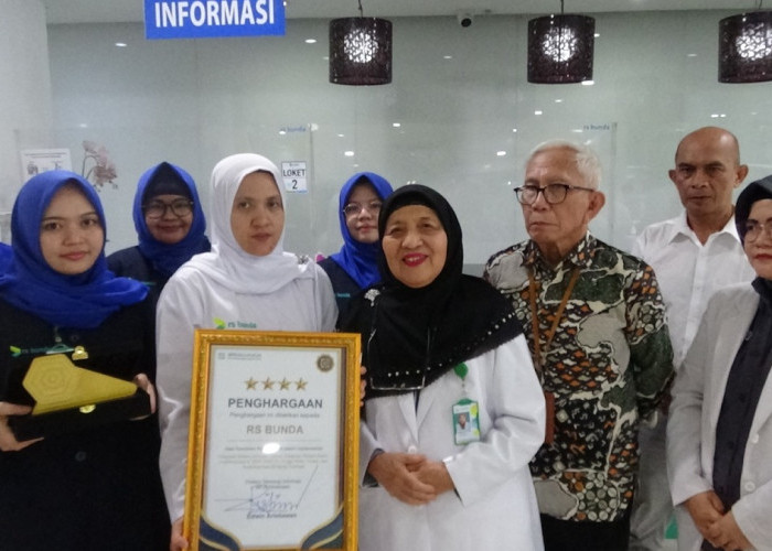 Pertama di Sumsel, RS Bunda Palembang Raih Penghargaan Transformasi Digital Bintang 4 dari BPJS Kesehatan.