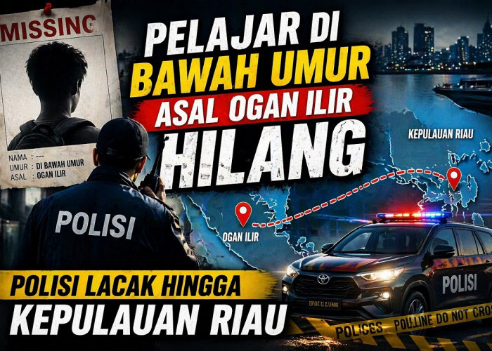 Pelajar di Bawah Umur Asal Ogan Ilir Hilang, Polisi Lacak hingga Kepulauan Riau