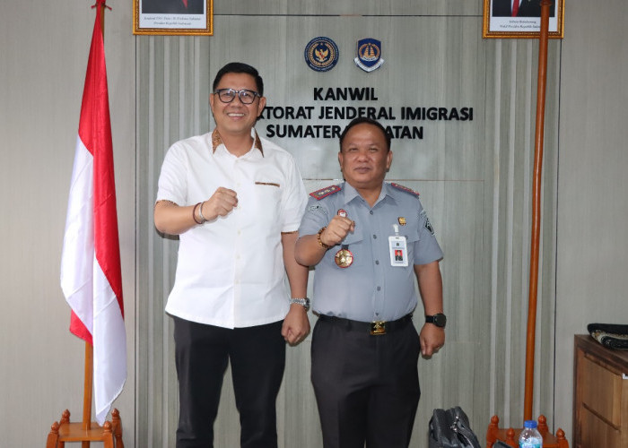 Perkuat Sinergi, Kakanwil Kemenkum Sumsel Silaturahmi ke Kanwil Ditjen Imigrasi Sumsel