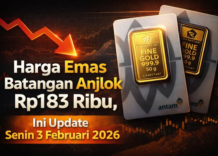 Harga Emas Batangan Anjlok Rp183 Ribu, Ini Update Senin 3 Februari 2026