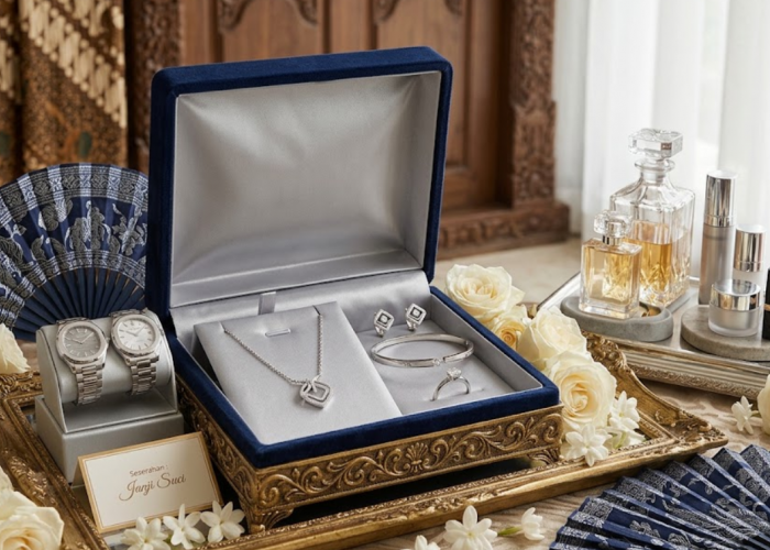 Set Perhiasan Emas Terbaru untuk Seserahan yang Simple dan Elegan