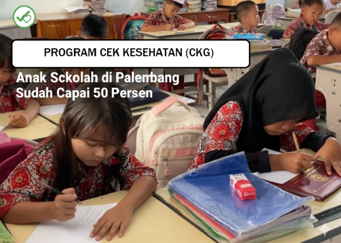CKG Anak Sekolah di Palembang Sudah Capai 50 Persen