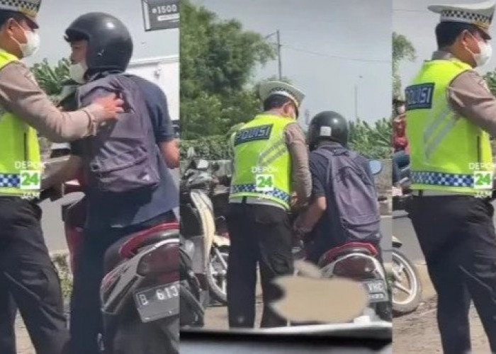 Operasi Patuh Jaya, Aksi Polisi  Bongkar-bongkar Tas Pemotor saat Razia Viral