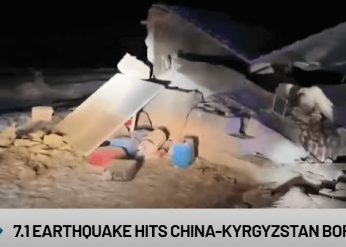 Gempa Bumi Melanda dan Mengguncang Area Pegunungan China-Kyrgyzstan