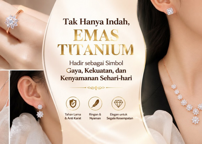 Emas Titanium, Perpaduan Logam Tangguh untuk Perhiasan Masa Kini