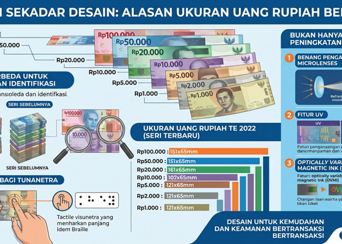 Bukan Sekadar Desain, Ini Alasan Ukuran Uang Rupiah Dibuat Berbeda