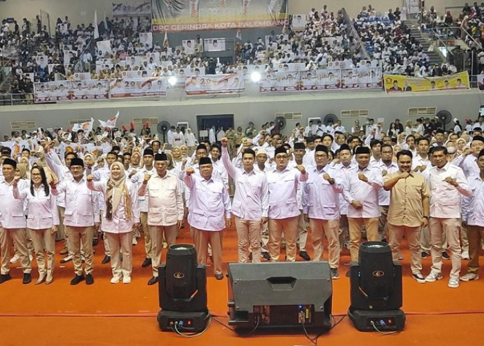Buka Semangat Baru, Partai Gerindra Gelar Konsolidasi dan Pengukuhan PAC Se-Kota Palembang