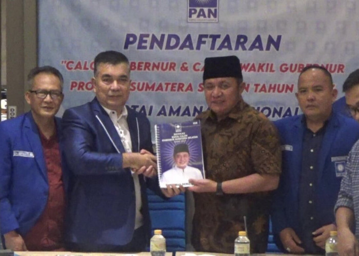 Herman Deru Kembalikan Formulir Bakal Calon Gubernur ke DPW PAN Sumsel