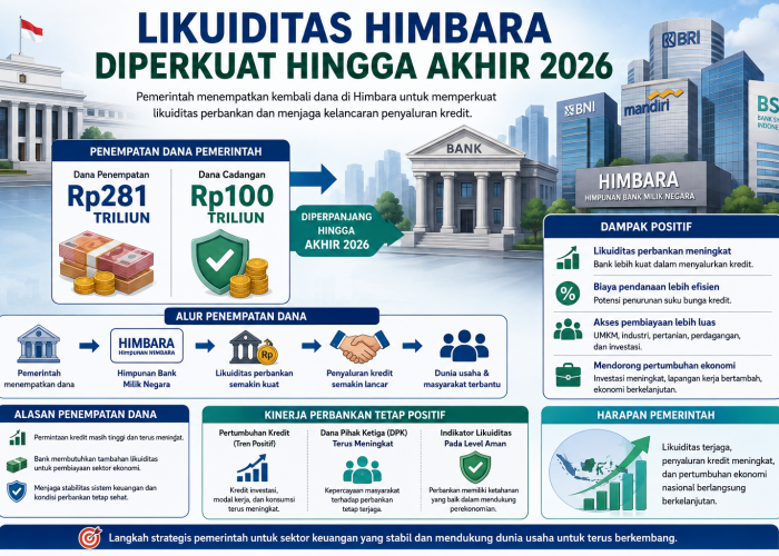 Likuiditas Himbara Diperkuat Hingga Akhir 2026