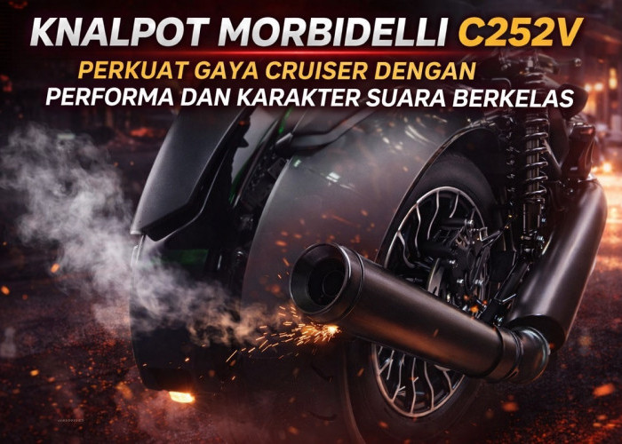 Knalpot Morbidelli C252V Perkuat Gaya Cruiser dengan Performa dan Karakter Suara Berkelas