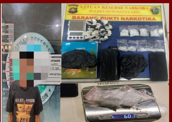 2 Pengedar Sabu Ditangkap dalam Sehari di Desa Lubuk Bintialo Musi Banyuasin