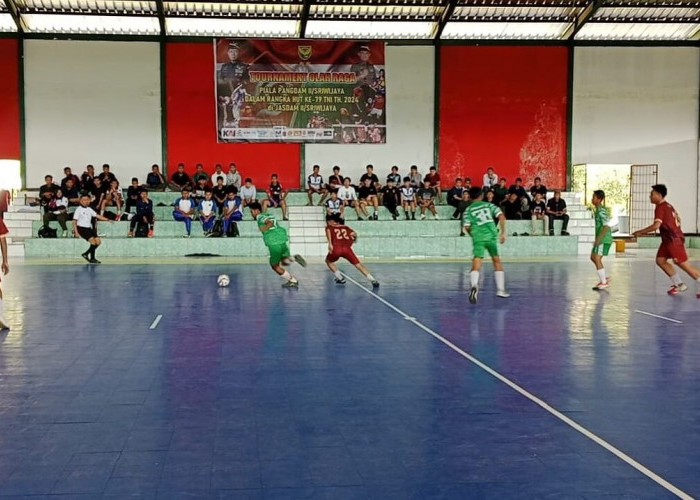 Laga Pembuka Turnamen Futsal Piala Pangdam II Sriwijaya, MAN 1 Palembang Raih Kemenangan