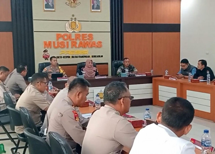 Persiapan Debat Publik Kedua, KPU Musi Rawas Gelar Rapat Koordinasi dengan Forkopimda 