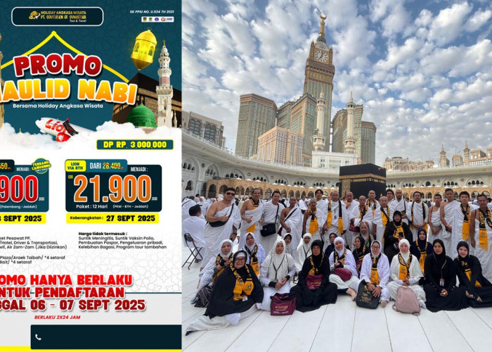 Promo Maulid Nabi Holiday Angkasa Wisata Diperpanjang 7 September, Kesempatan Emas Daftar Umrah Harga Spesial