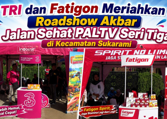 TRI dan Fatigon Meriahkan Roadshow Akbar Jalan Sehat PALTV Seri Tiga di Kecamatan Sukarami