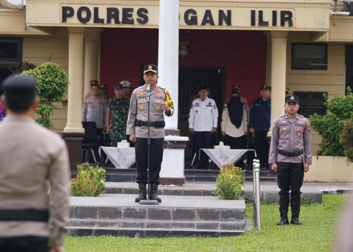 Apel Kesiapsiagaan Ramadhan 1447 H, Polres Ogan Ilir Siap Jaga Kamtibmas