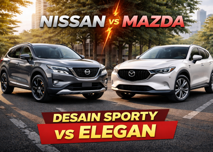 Beda Karakter! Desain Sporty Nissan Tantang Elegannya SUV Mazda